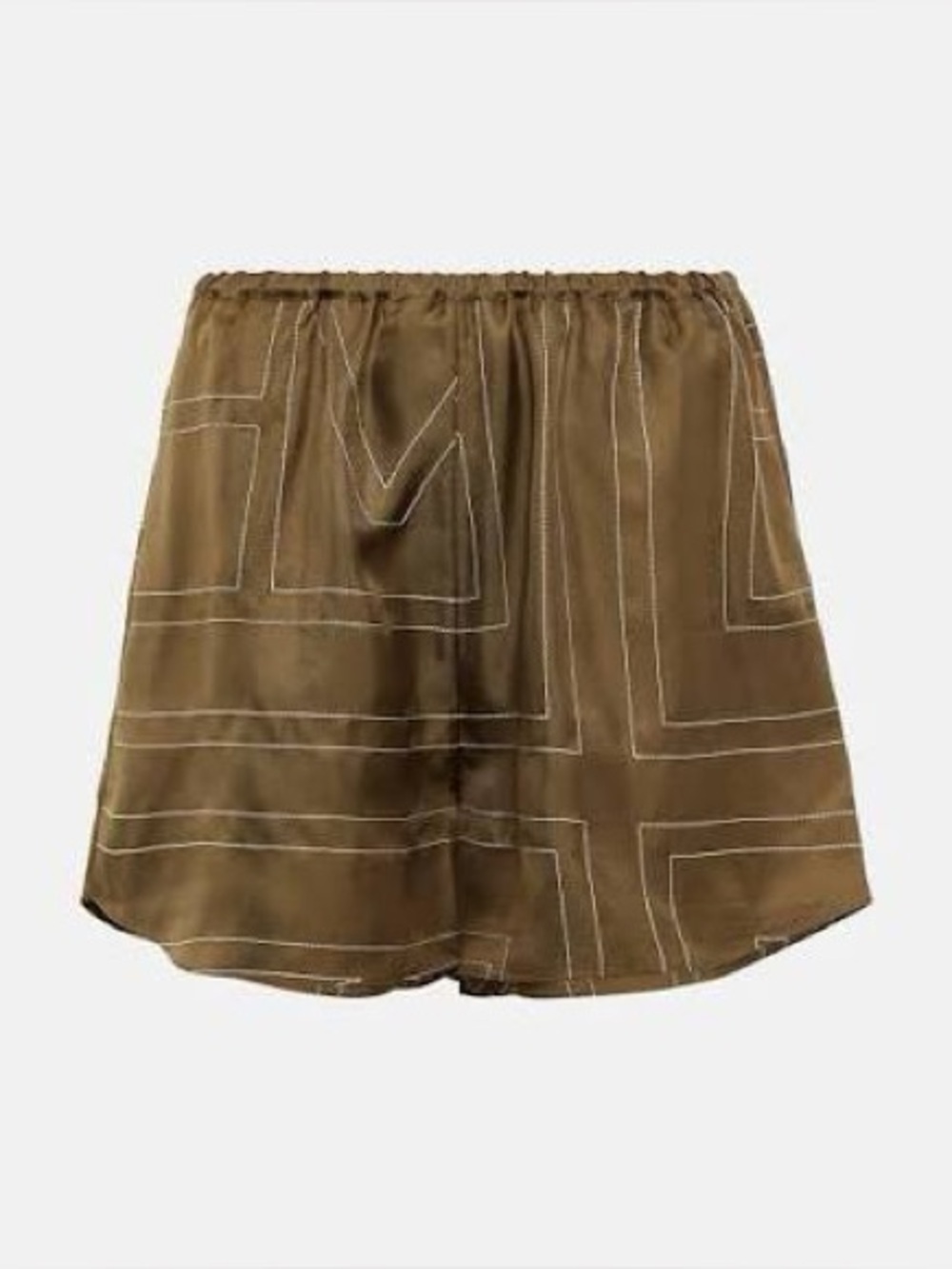 Toteme Monogram Silk PJ Shorts
